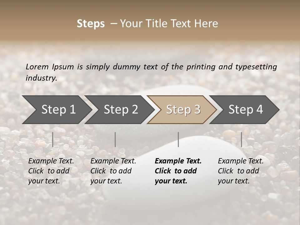 Background Sand Macro PowerPoint Template
