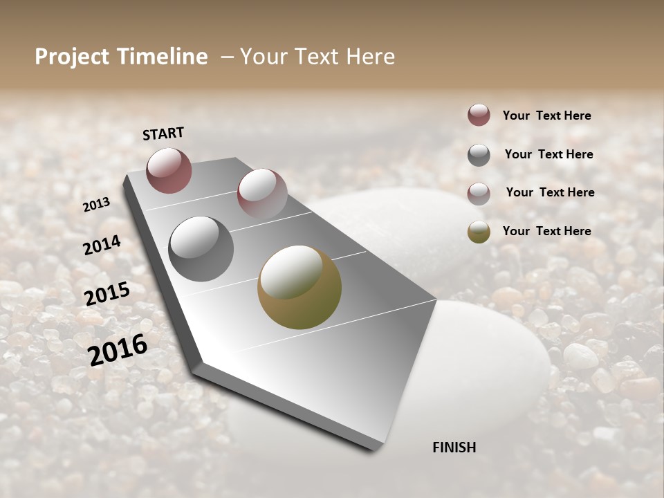 Background Sand Macro PowerPoint Template