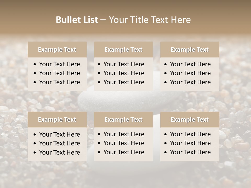 Background Sand Macro PowerPoint Template