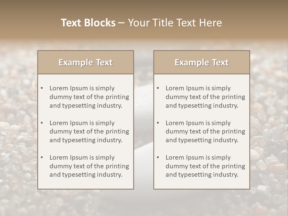 Background Sand Macro PowerPoint Template
