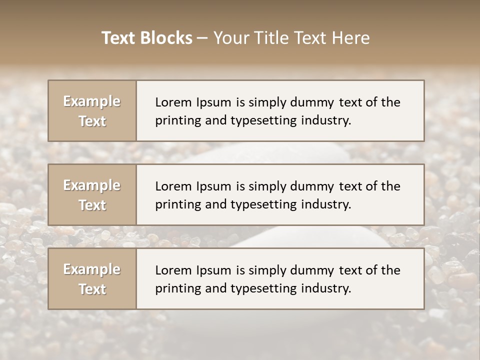 Background Sand Macro PowerPoint Template