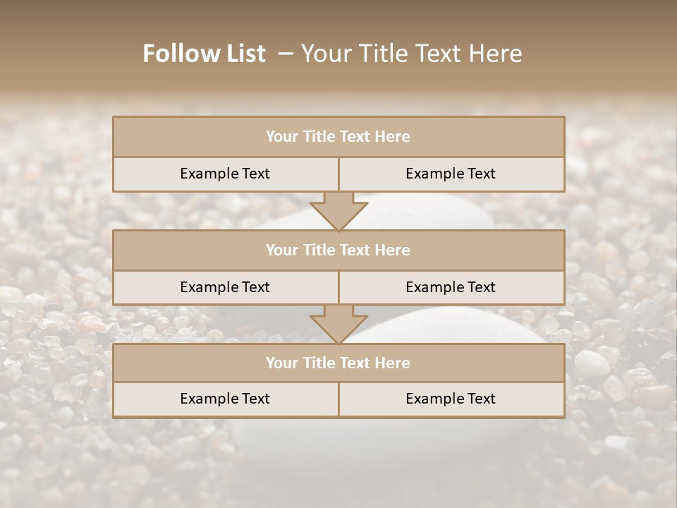 Background Sand Macro PowerPoint Template