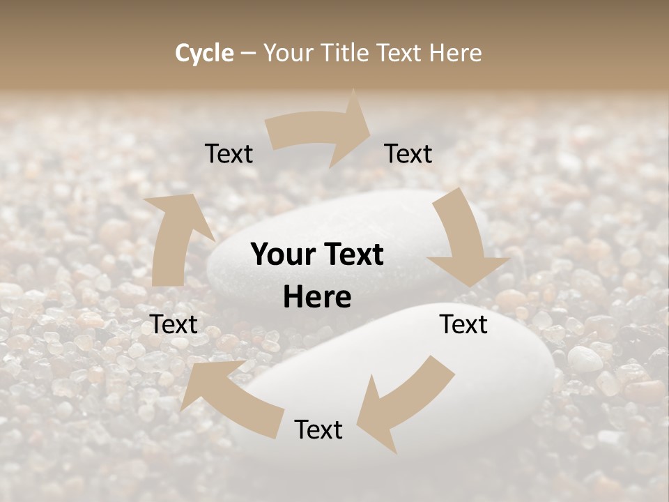 Background Sand Macro PowerPoint Template