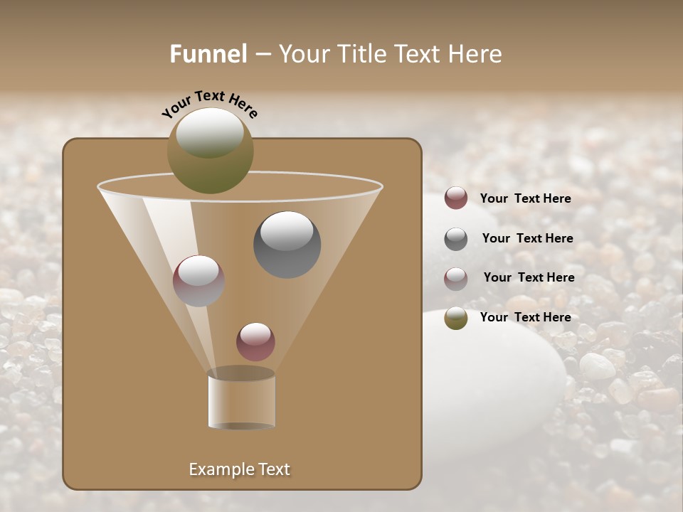 Background Sand Macro PowerPoint Template