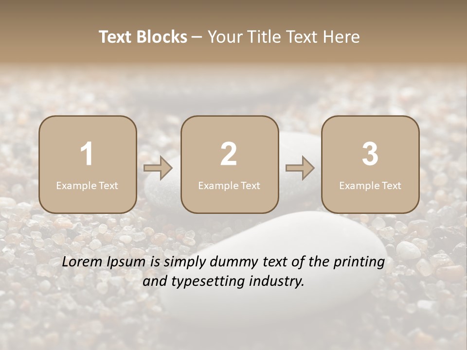 Background Sand Macro PowerPoint Template