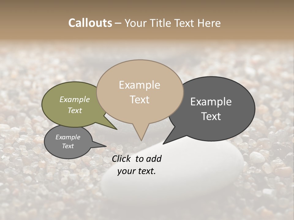 Background Sand Macro PowerPoint Template