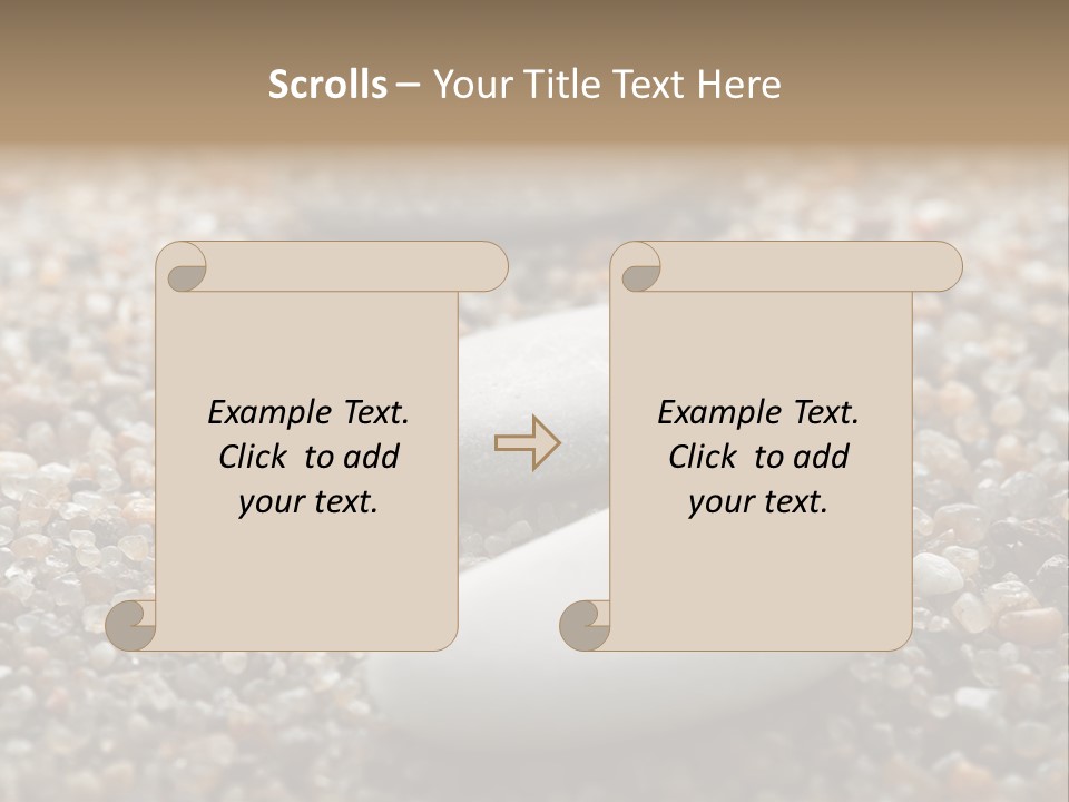 Background Sand Macro PowerPoint Template