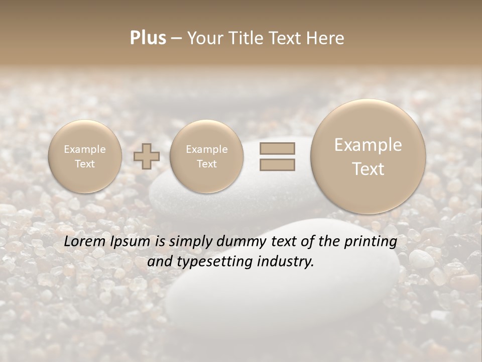 Background Sand Macro PowerPoint Template