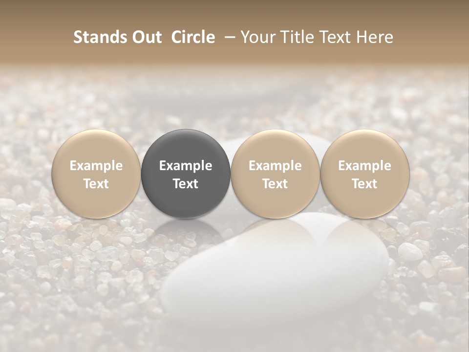 Background Sand Macro PowerPoint Template