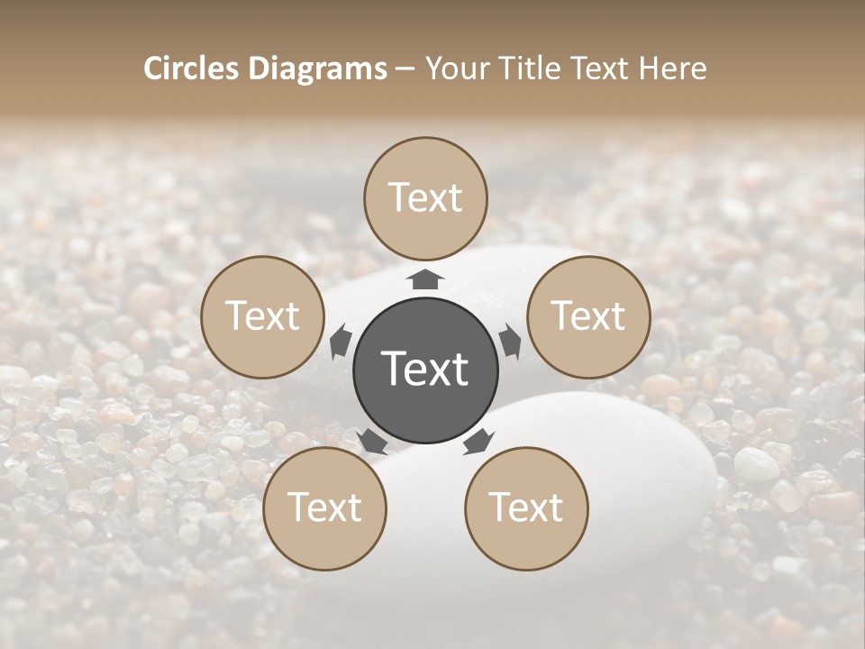 Background Sand Macro PowerPoint Template