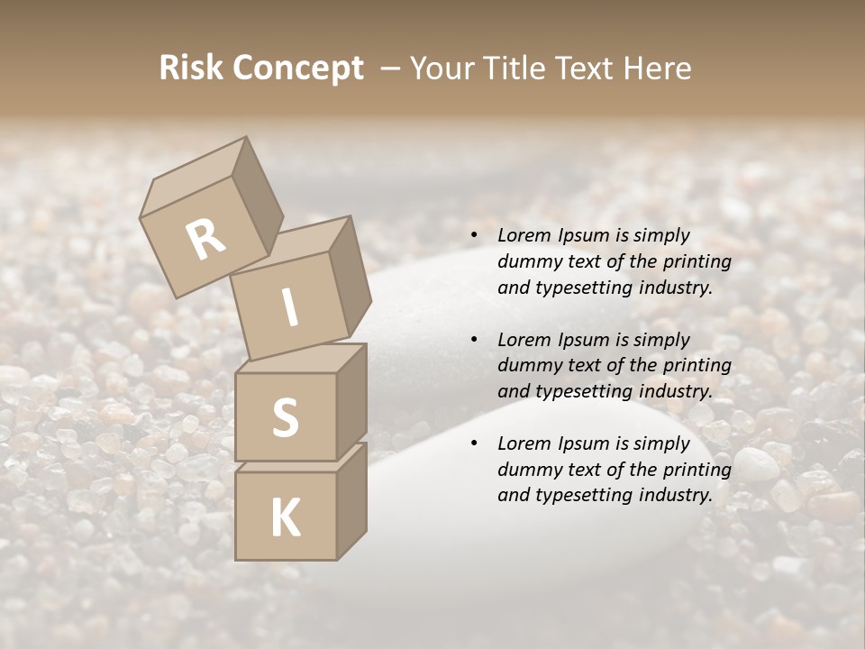 Background Sand Macro PowerPoint Template