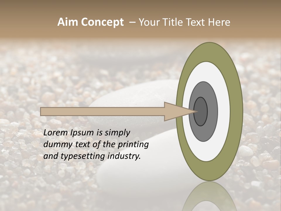 Background Sand Macro PowerPoint Template