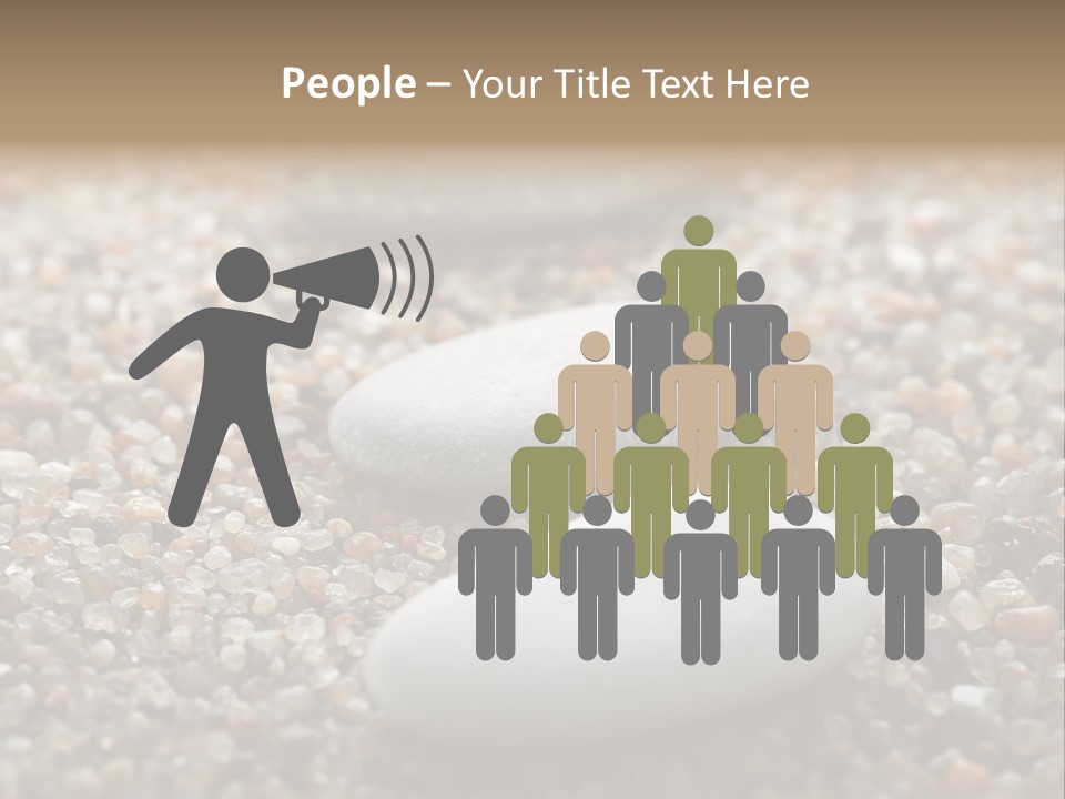 Background Sand Macro PowerPoint Template