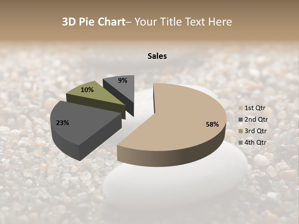 Background Sand Macro PowerPoint Template