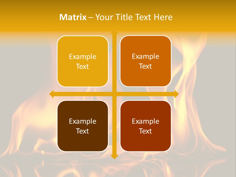 Burining Abstract Black PowerPoint Template