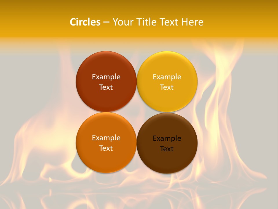 Burining Abstract Black PowerPoint Template