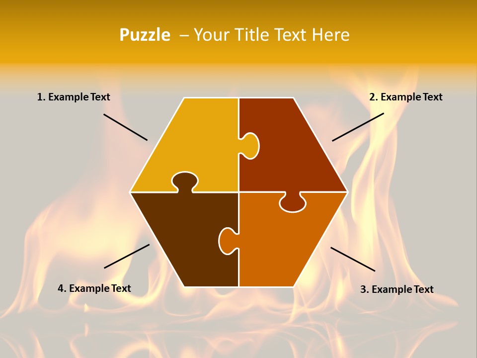 Burining Abstract Black PowerPoint Template