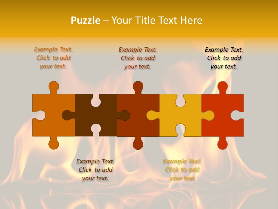 Burining Abstract Black PowerPoint Template