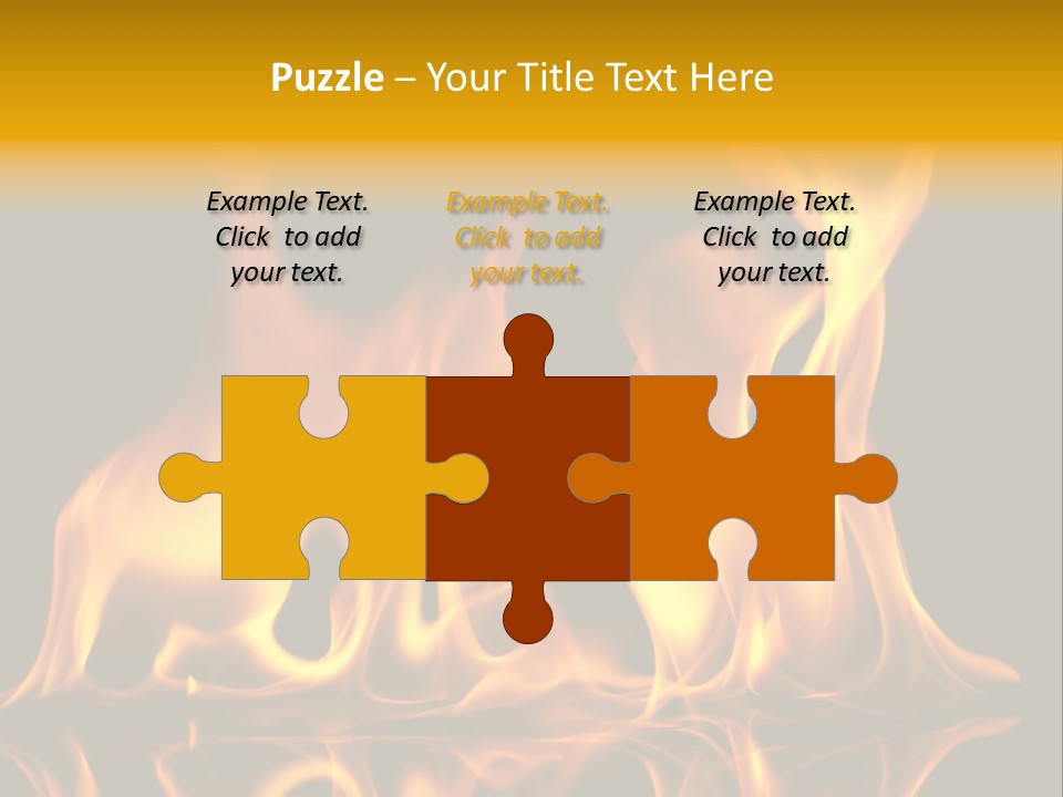 Burining Abstract Black PowerPoint Template