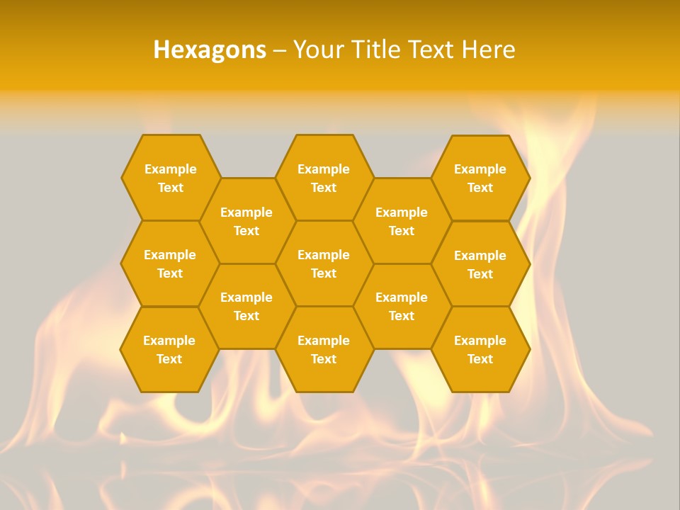 Burining Abstract Black PowerPoint Template