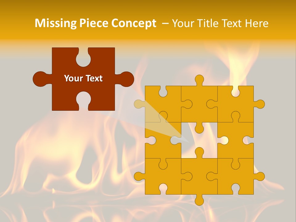 Burining Abstract Black PowerPoint Template