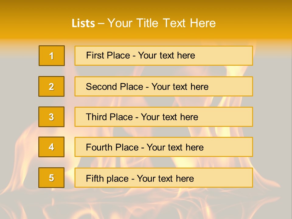 Burining Abstract Black PowerPoint Template