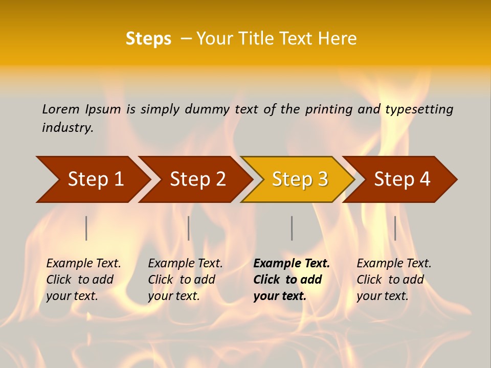 Burining Abstract Black PowerPoint Template