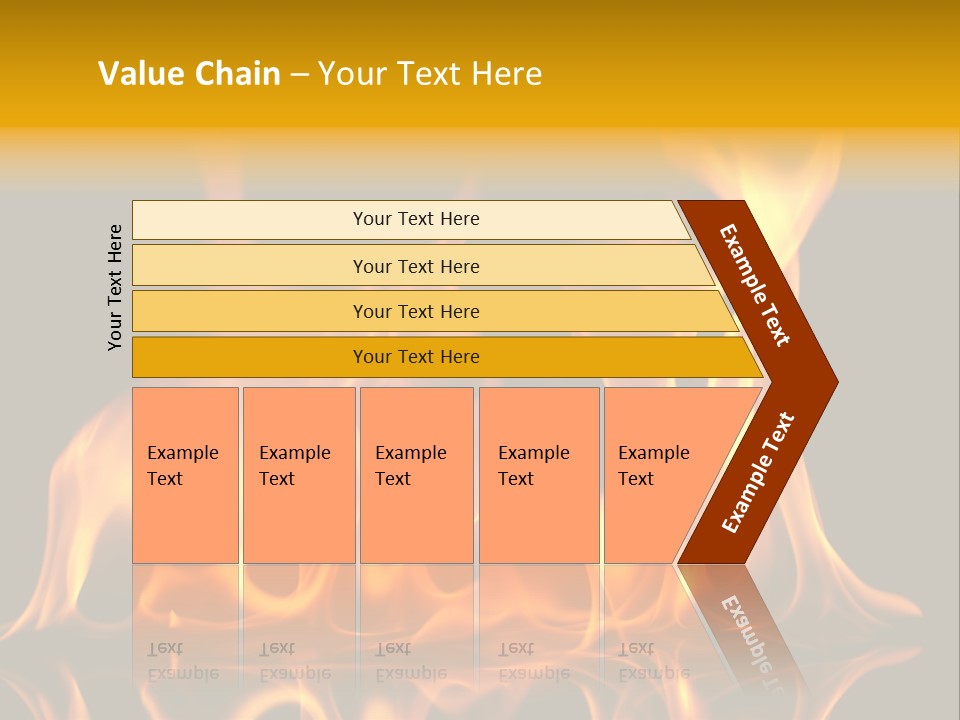 Burining Abstract Black PowerPoint Template