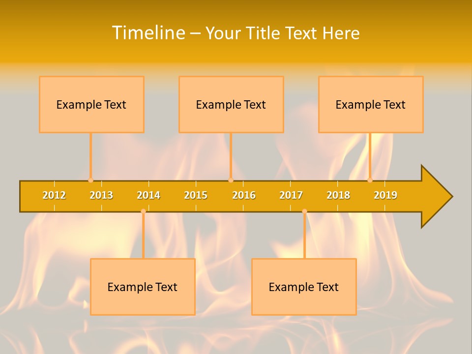 Burining Abstract Black PowerPoint Template