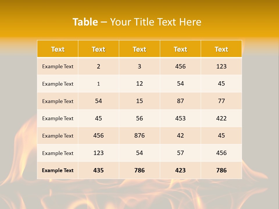 Burining Abstract Black PowerPoint Template