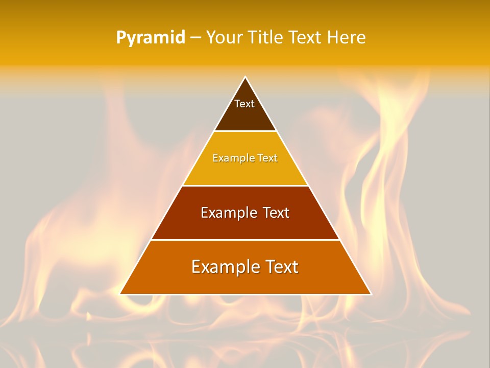 Burining Abstract Black PowerPoint Template