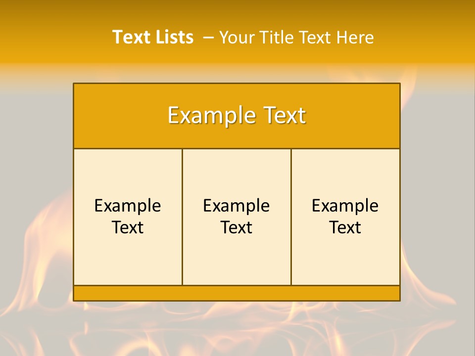 Burining Abstract Black PowerPoint Template