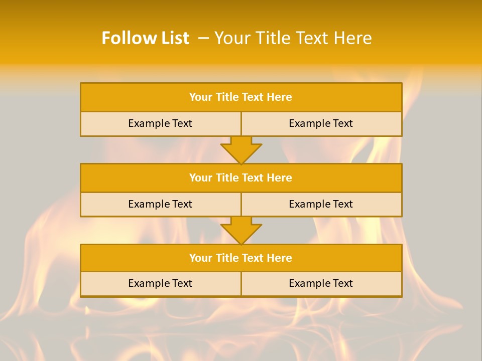 Burining Abstract Black PowerPoint Template