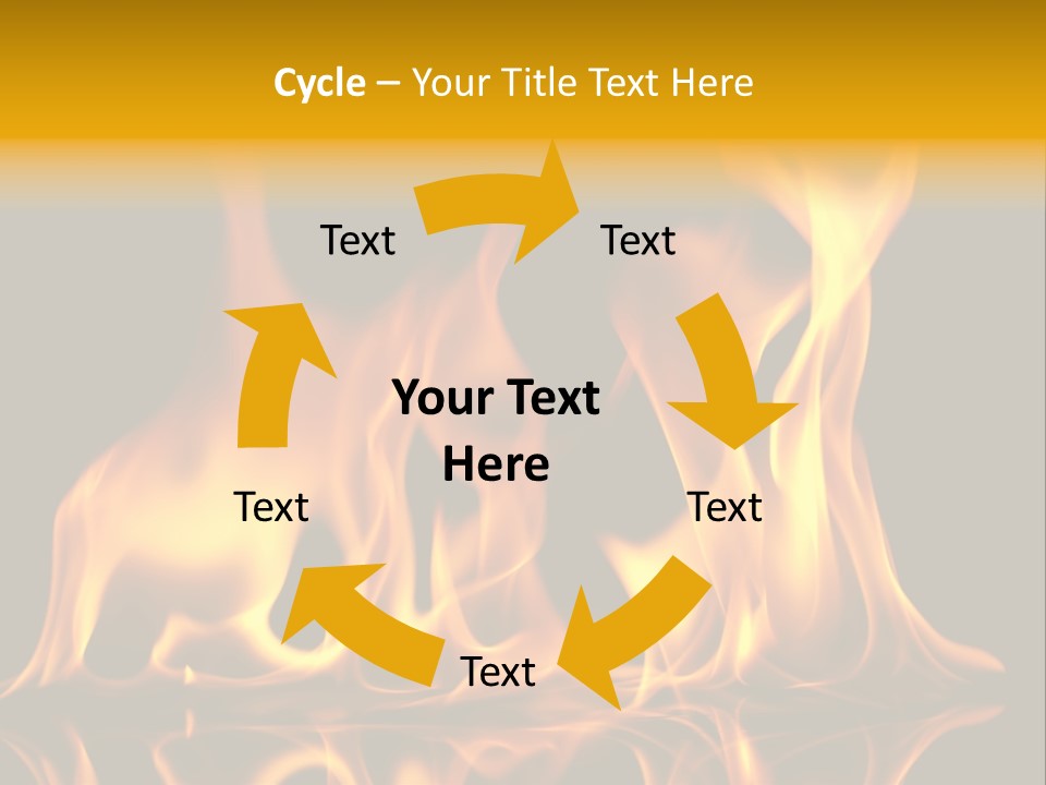 Burining Abstract Black PowerPoint Template