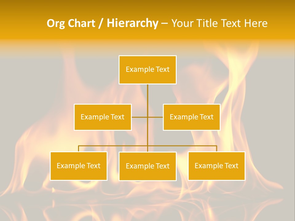 Burining Abstract Black PowerPoint Template