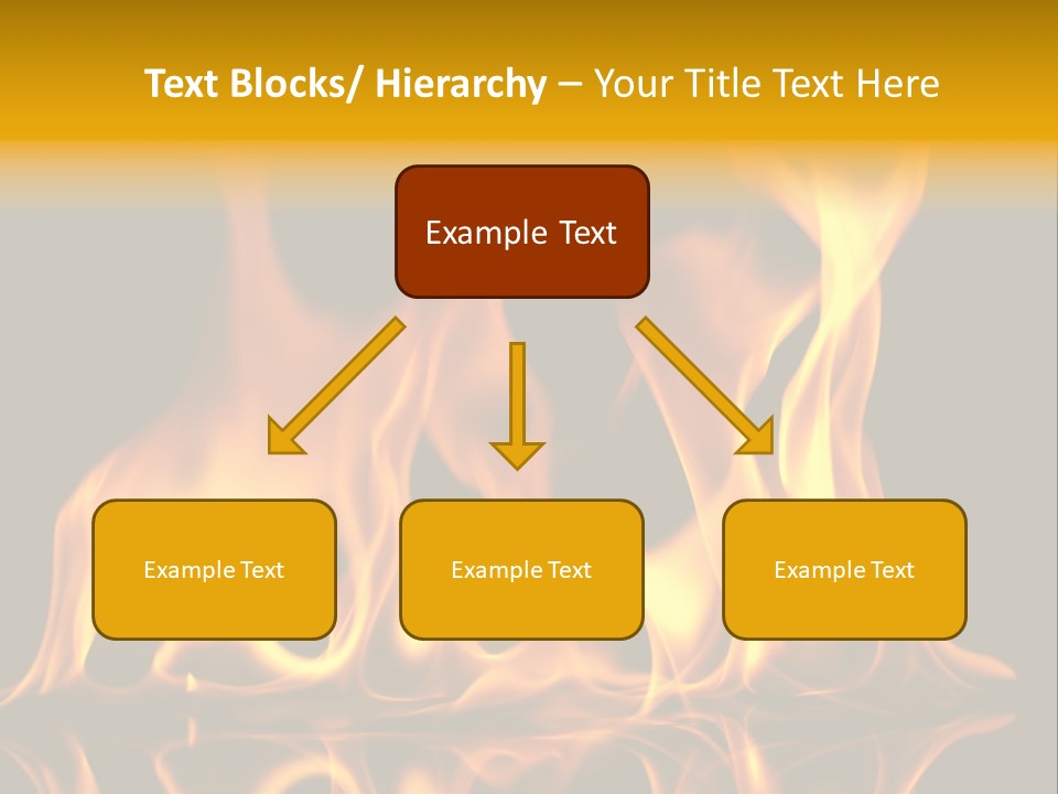 Burining Abstract Black PowerPoint Template