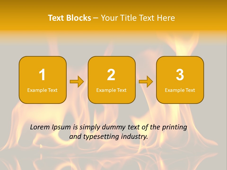 Burining Abstract Black PowerPoint Template