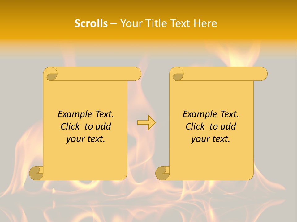 Burining Abstract Black PowerPoint Template