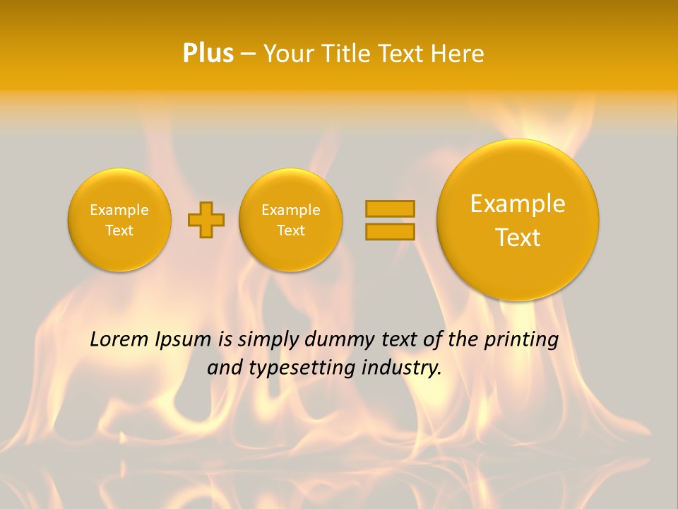 Burining Abstract Black PowerPoint Template