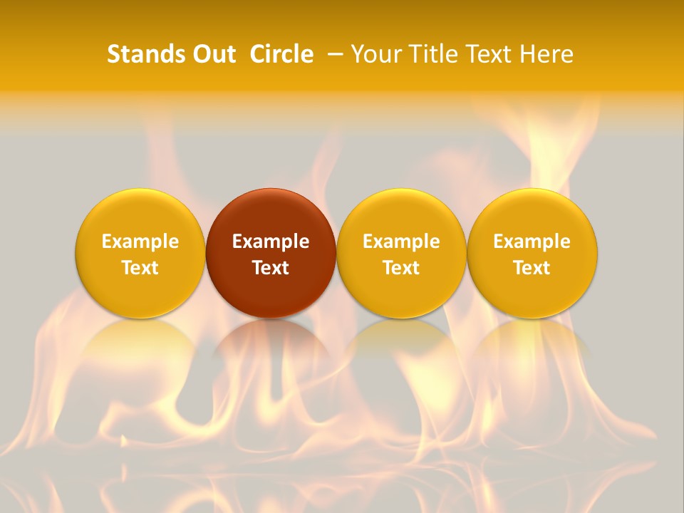 Burining Abstract Black PowerPoint Template