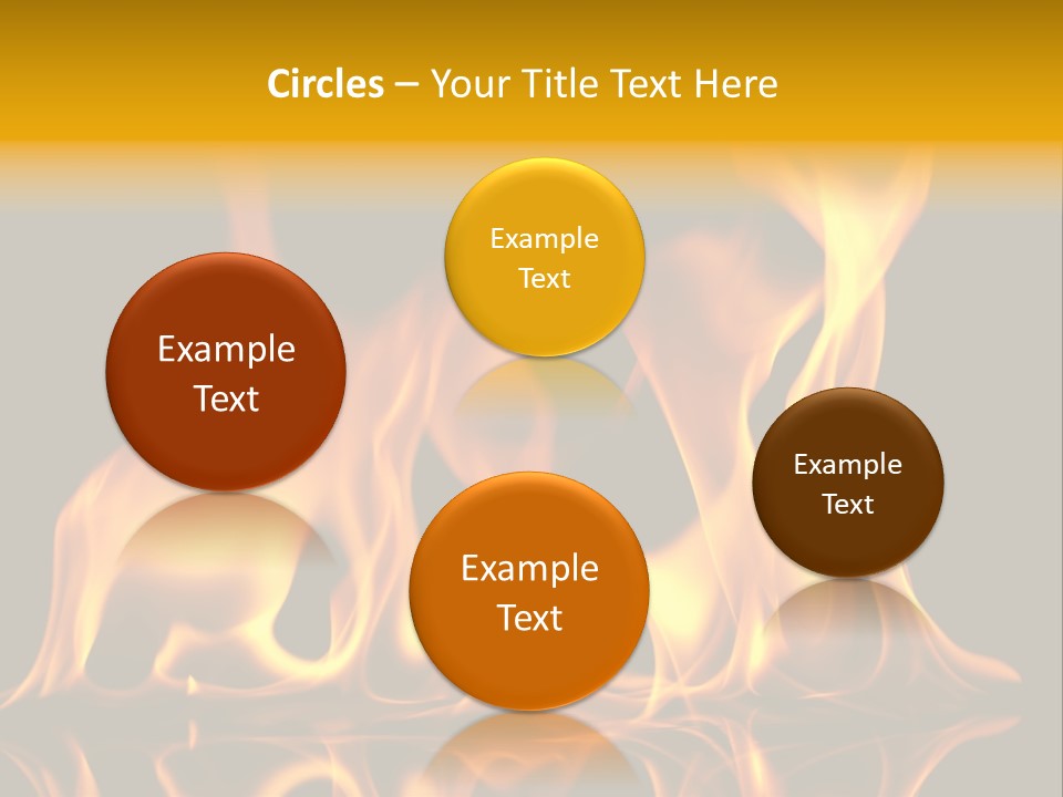 Burining Abstract Black PowerPoint Template