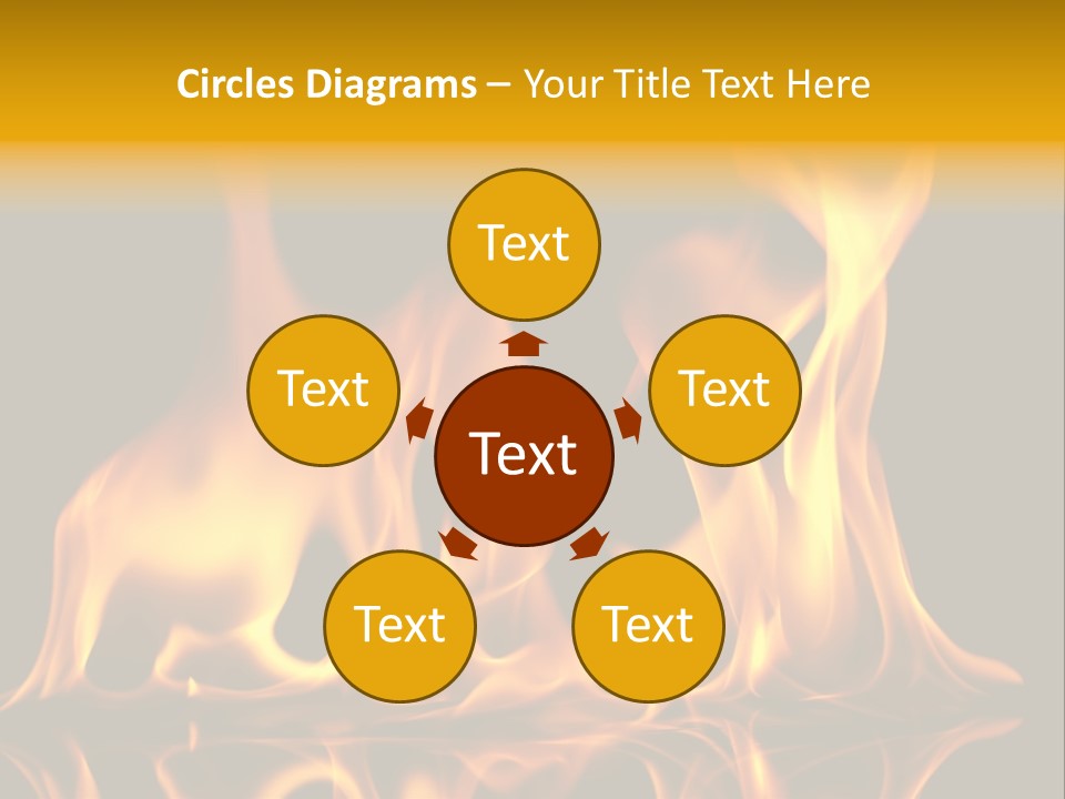 Burining Abstract Black PowerPoint Template