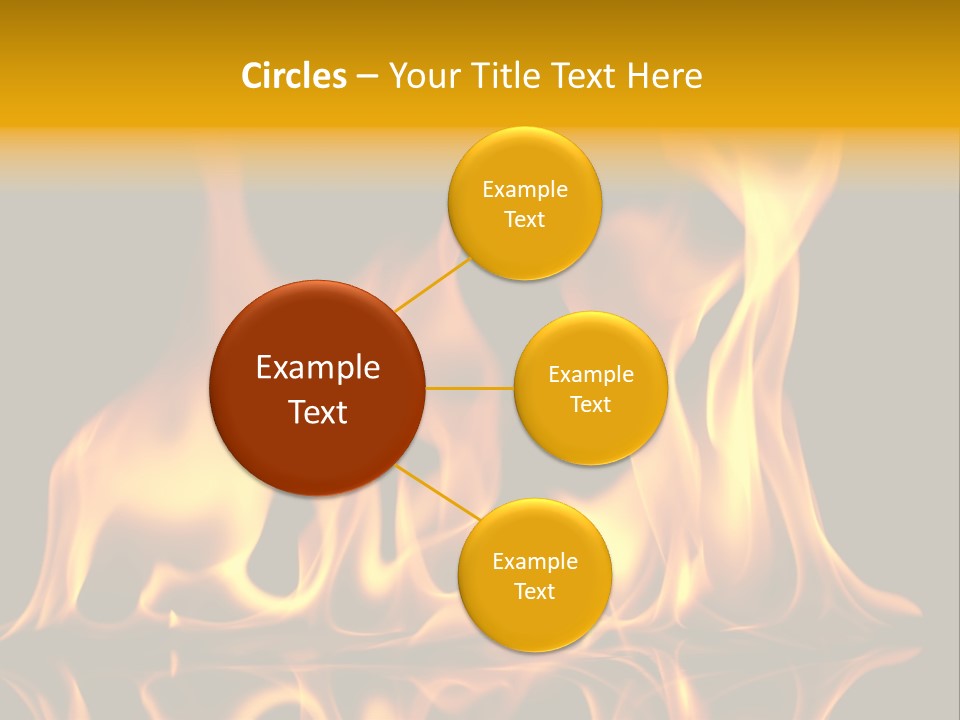 Burining Abstract Black PowerPoint Template