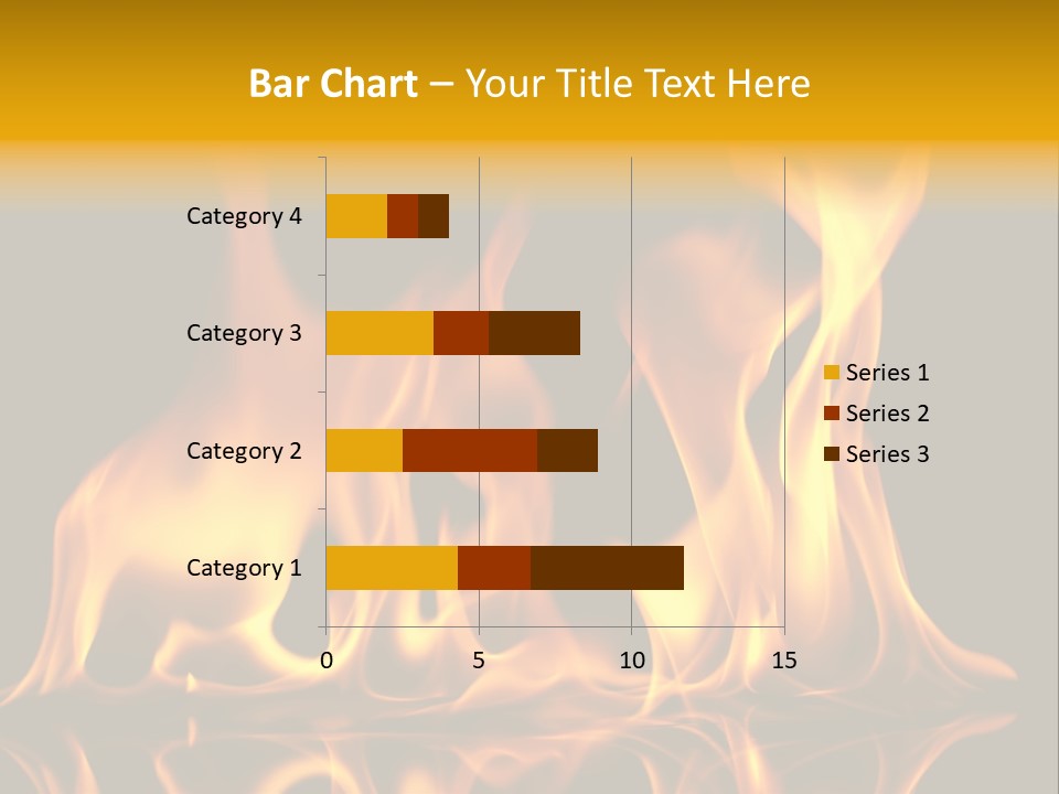 Burining Abstract Black PowerPoint Template