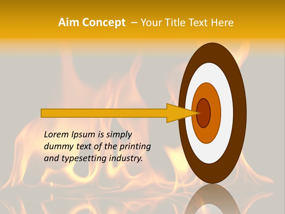 Burining Abstract Black PowerPoint Template