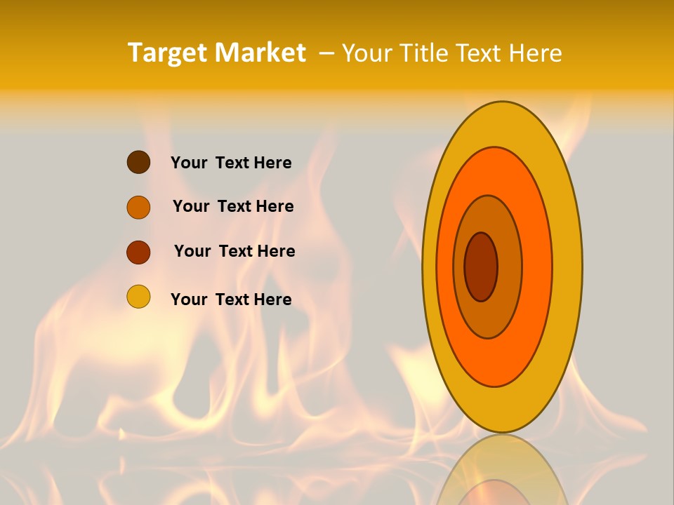 Burining Abstract Black PowerPoint Template