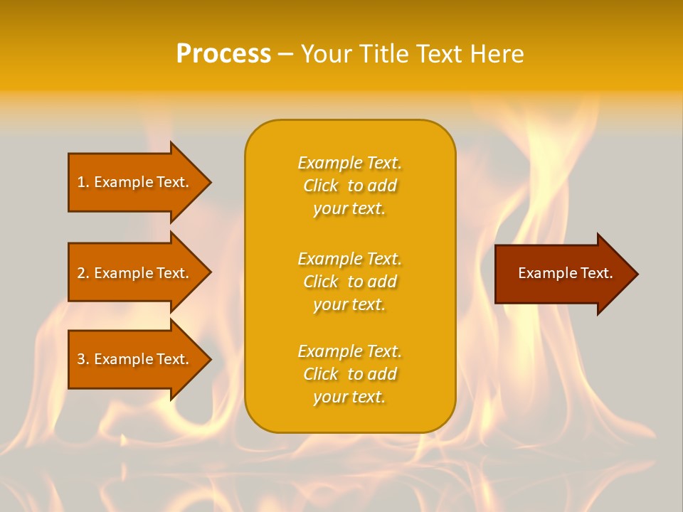 Burining Abstract Black PowerPoint Template
