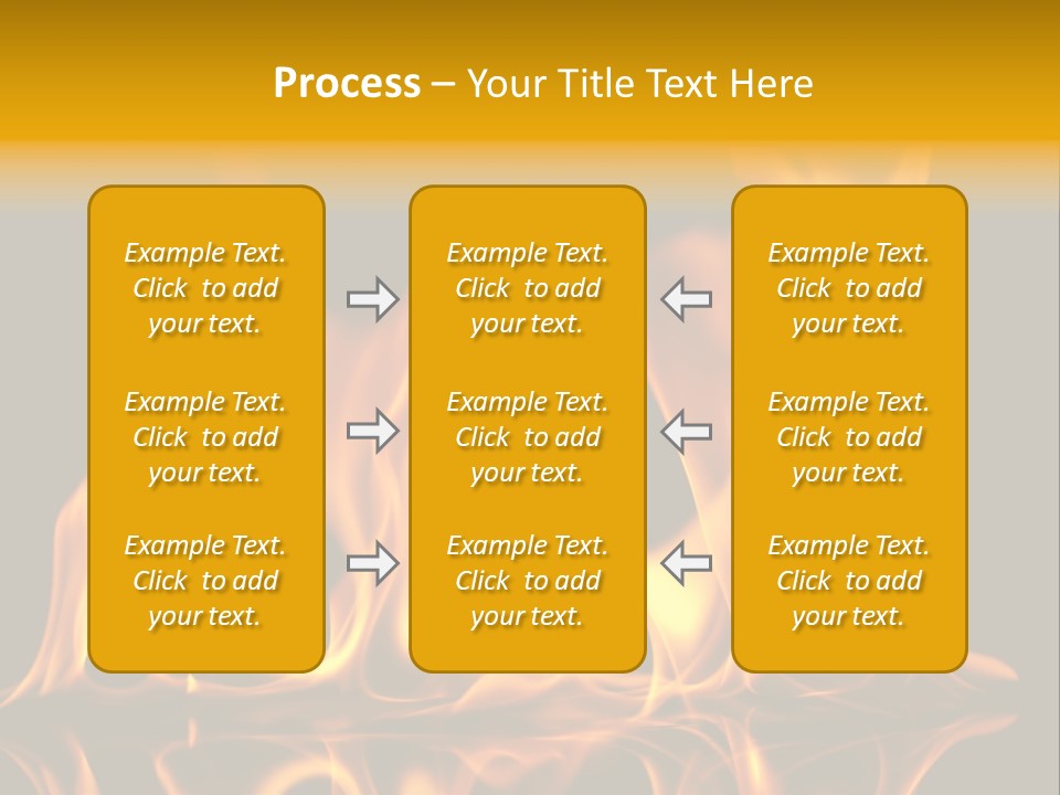 Burining Abstract Black PowerPoint Template