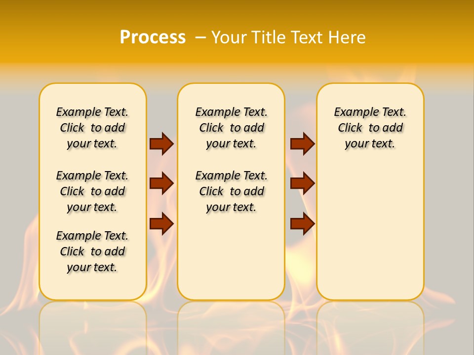 Burining Abstract Black PowerPoint Template