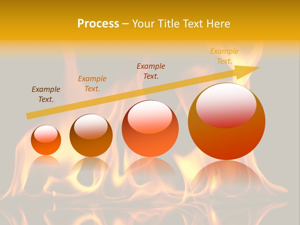 Burining Abstract Black PowerPoint Template